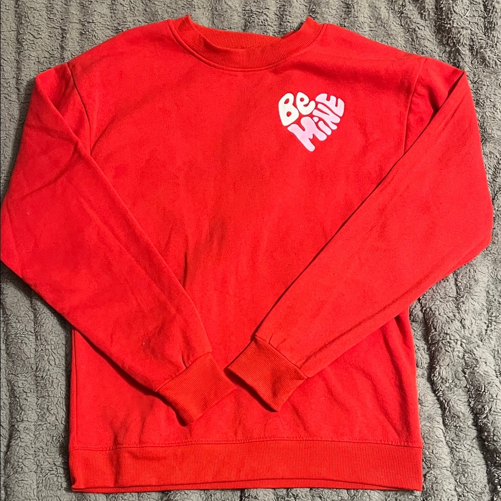 Women's Red 'Be Mine' Sweatshirt | S